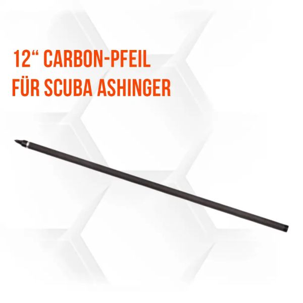 12" Carbon-Pfeil für Scuba Ashinger